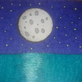 Над морем. Полнолуние