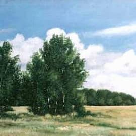 Среди полей. Август  Among the fields. August