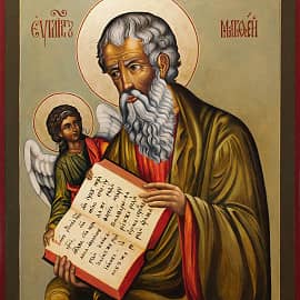 Икона апостола евангелиста Матфея