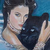 Девушка с пантерой