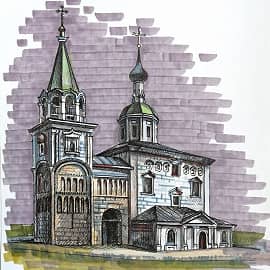 Скетч маркерами