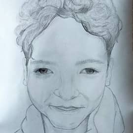 Внук с прической