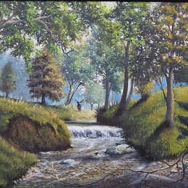 Лесной ручей.