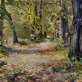 Аллея в имении В. В. Набокова в Рождественно