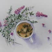 Лесной чай, художник Natasha Nesterovich