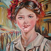 Портрет юной парижанки.