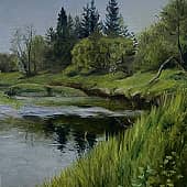 Река Вишерка, художник NEFEDOVA