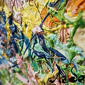 Картина Любовь и возрождение Абстрактные цветы живопись Екатерина Лебедева художник (6), художник Екатерина Лебедева