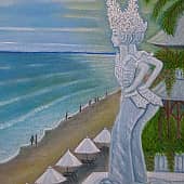 Утро на пляже Чангу  (Бали) (2), художник Ирина Игнатова
