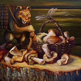 Натюрморт с грибами