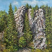 Малый шайтан.Скалистые берега Койвы