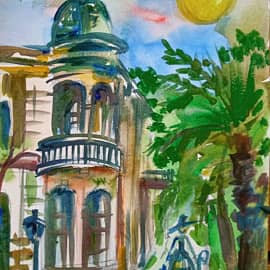 В Сухуме, вечером.