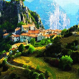 Посёлок в горах