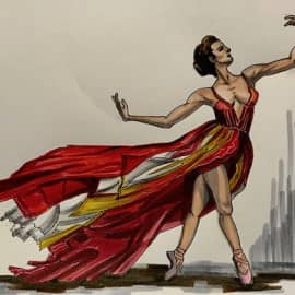 Балерина. Скетч.