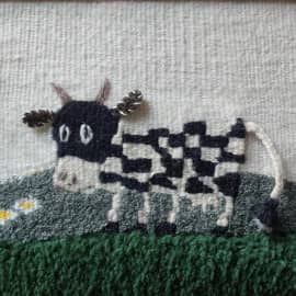 Корова. Гобелен ручной работы