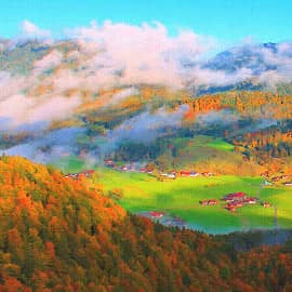 осень пришла в горы