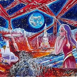 Терраформирование Луны.28 век.