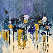 Синие цветы, художник SvetaS