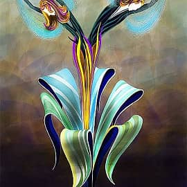 Цветок для двоих (театральный плакат)