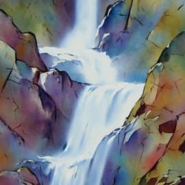 Из серии работ "Бежит и дышит водопад"