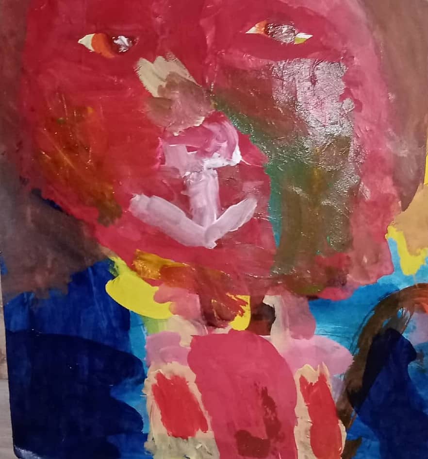 Картина «Чувство любви» Бумага, Акрил 2023 г.