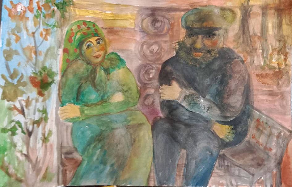 На завалинке