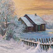 Морозным вечером (1), художник Marina N