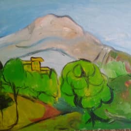 Свободная копия Поля Сезана "Гора Сент-Виктуар"