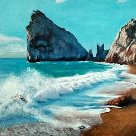 Крым пос.Симеиз гора Дива и гора Кошка.