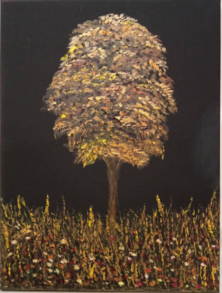 Картина «Золотое дерево» Холст, Масло 2022 г.