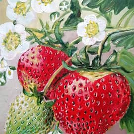 Веточка клубники.