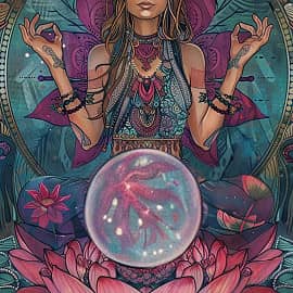  Иллюстрация  Цветок души    