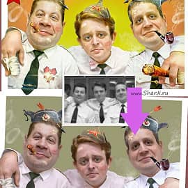 Шарж до и после Фотошопа