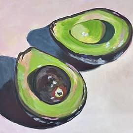 Авакадо.Нарисованно с референса