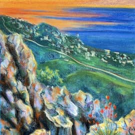 Вид на море со скалы