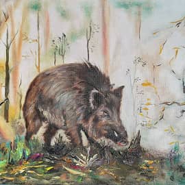 Злой, голодный Вепрь на охоте.