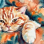 -Тающий кот-Melting cat-