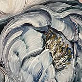 Заснеженные пионы (4), художник Чернова Ольга