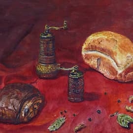 Натюрморт в стиле С. Андрияки  Still life in the S. Andriakis style
