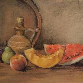 Натюрморт с арбузом