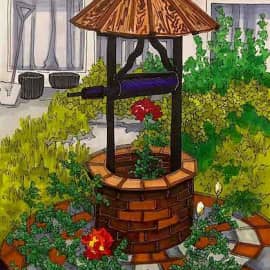 п. Удачный. Садовый колодец. Скетч.