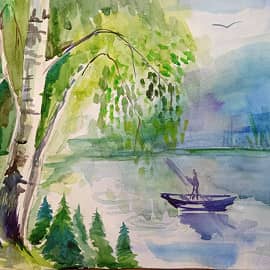 Березы у реки