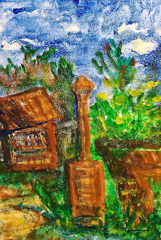 Дача и облака