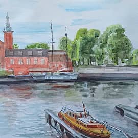 Акварельный пейзаж2