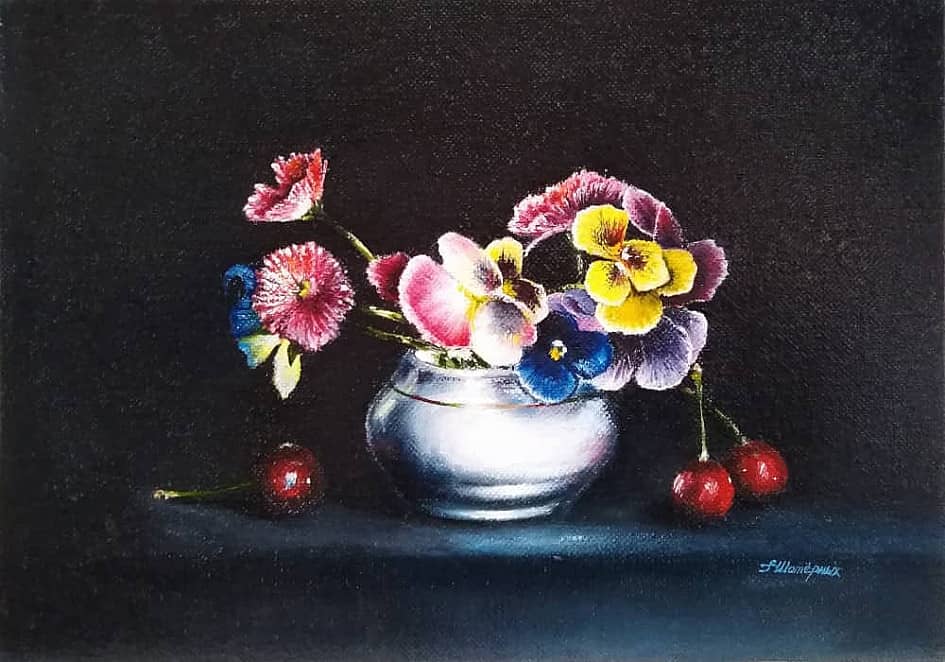 Натюрморт с вишней