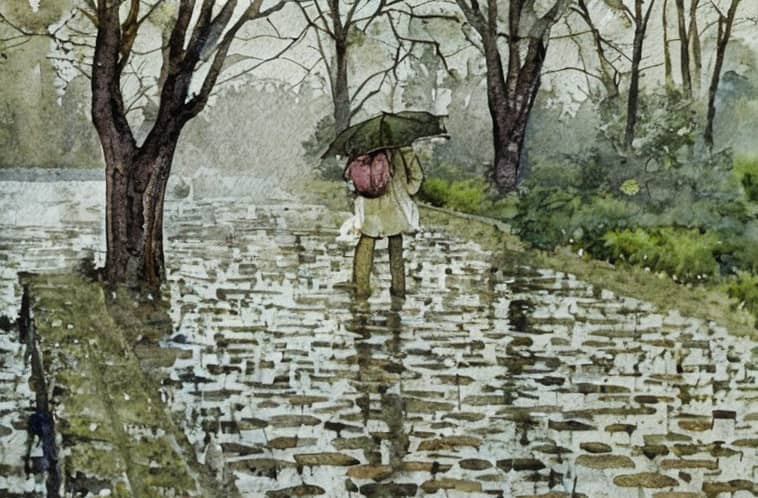 Картина "Дождь - не преграда"