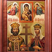 Икона Владимирской Б. М., свв. Константина и Елены (8), художник Павел Корзухин