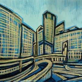 Сумеречный город. Скетч.