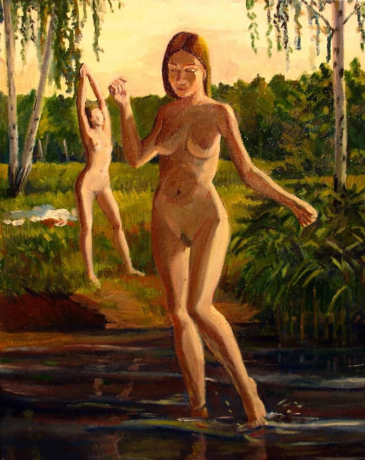 Вечерние купальщицы