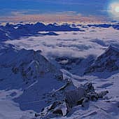 Ночь в горах.